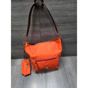 Dooney & Bourke Wayfarer Nylon Hobo w/Accessories Burnt orange A369782